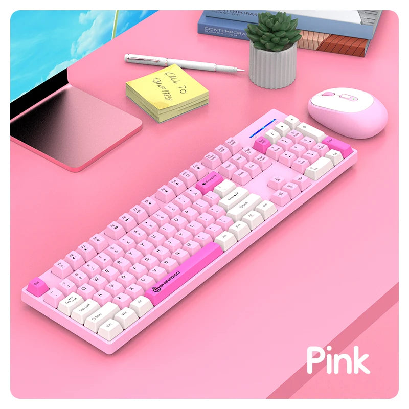 Silent Wireless Keyboard and Mouse Combo