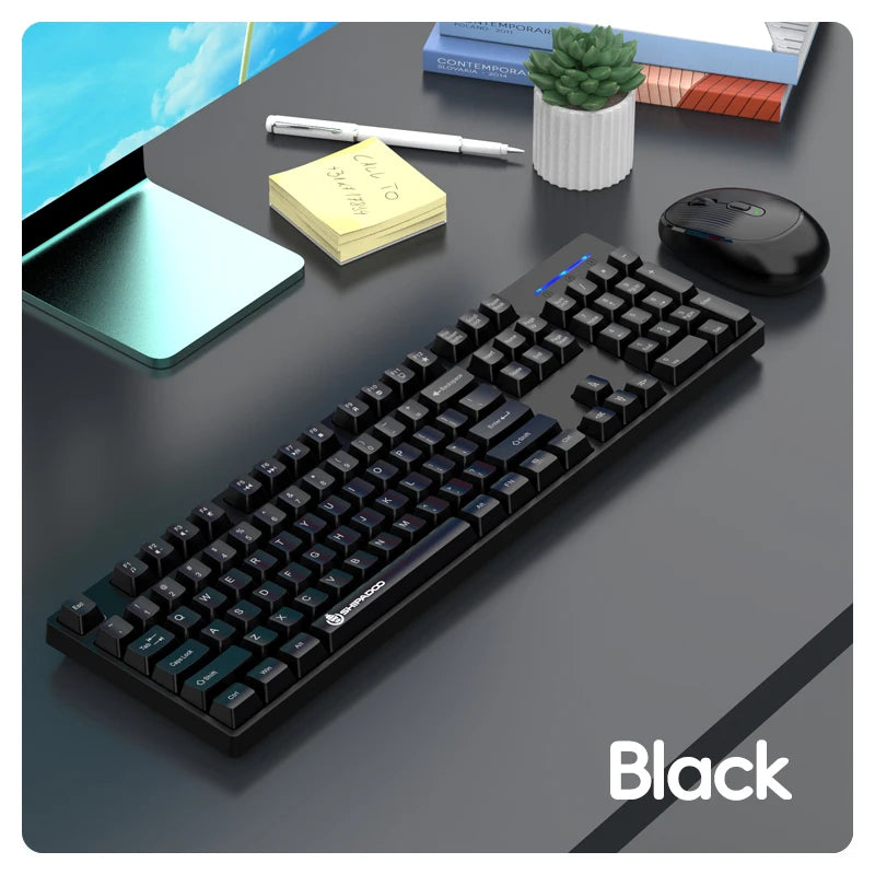 Silent Wireless Keyboard and Mouse Combo