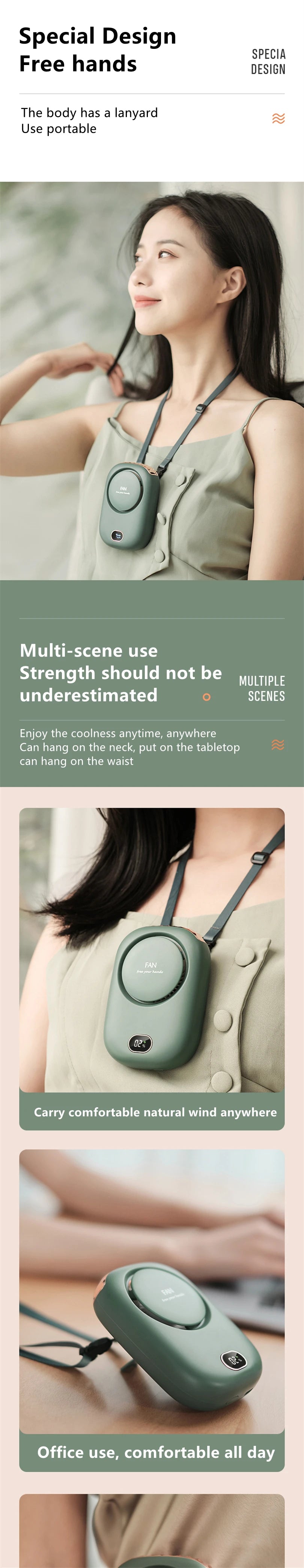 Portable Bladeless Neck Fan
