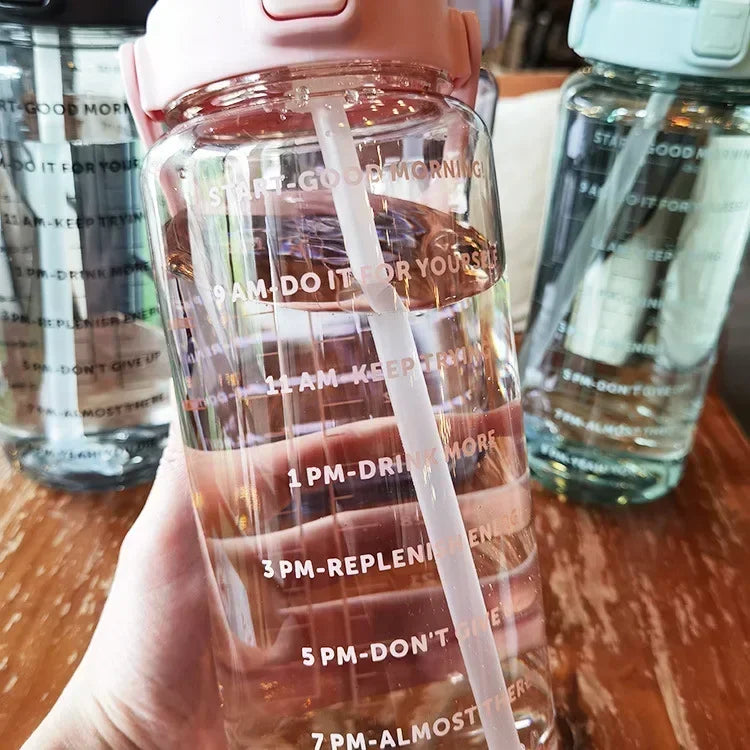 Motivational Water Bottle with Time Marker