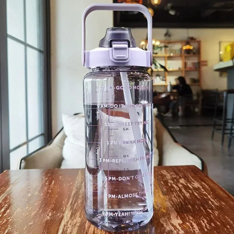 Motivational Water Bottle with Time Marker