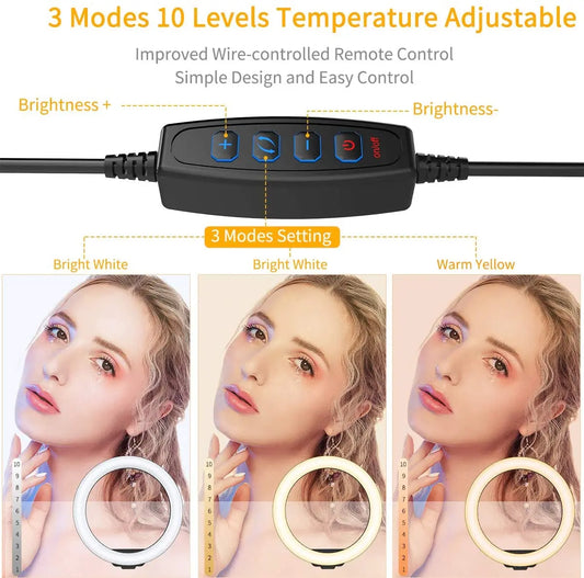LED Ring Light with Tripod Stand