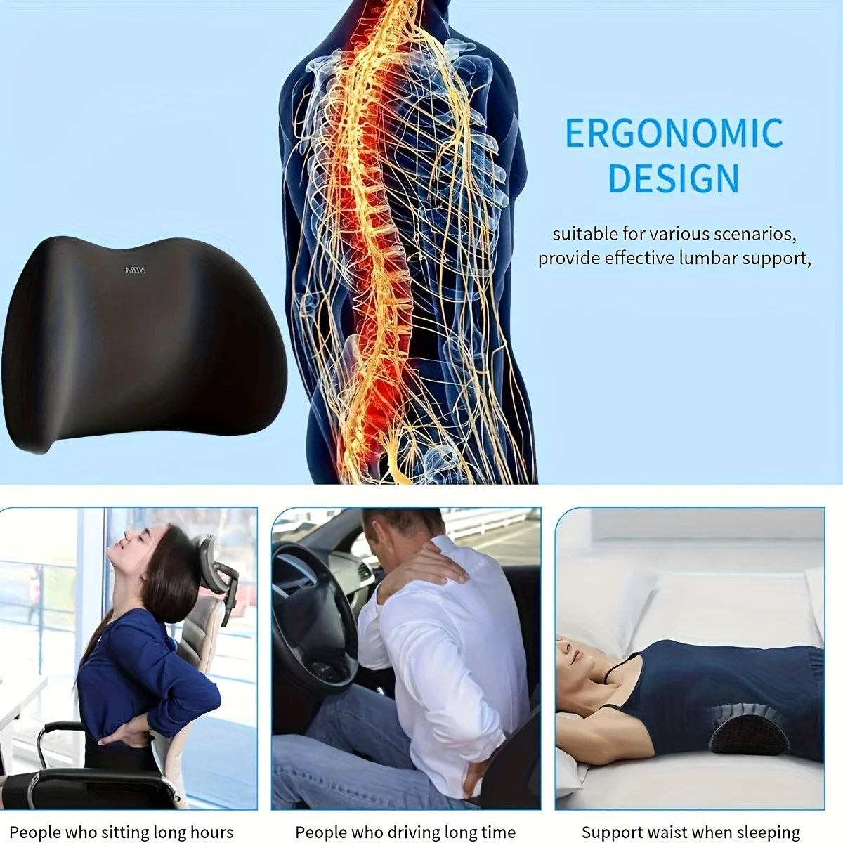 Ergonomic Lumbar Support Cushion