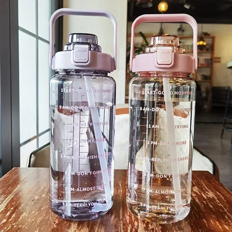 Motivational Water Bottle with Time Marker