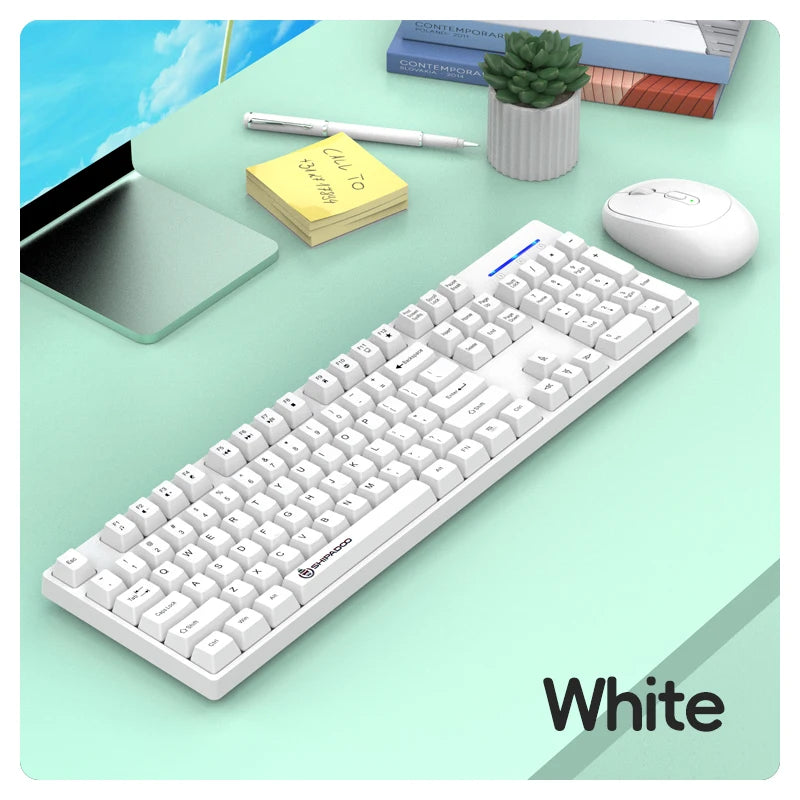 Silent Wireless Keyboard and Mouse Combo