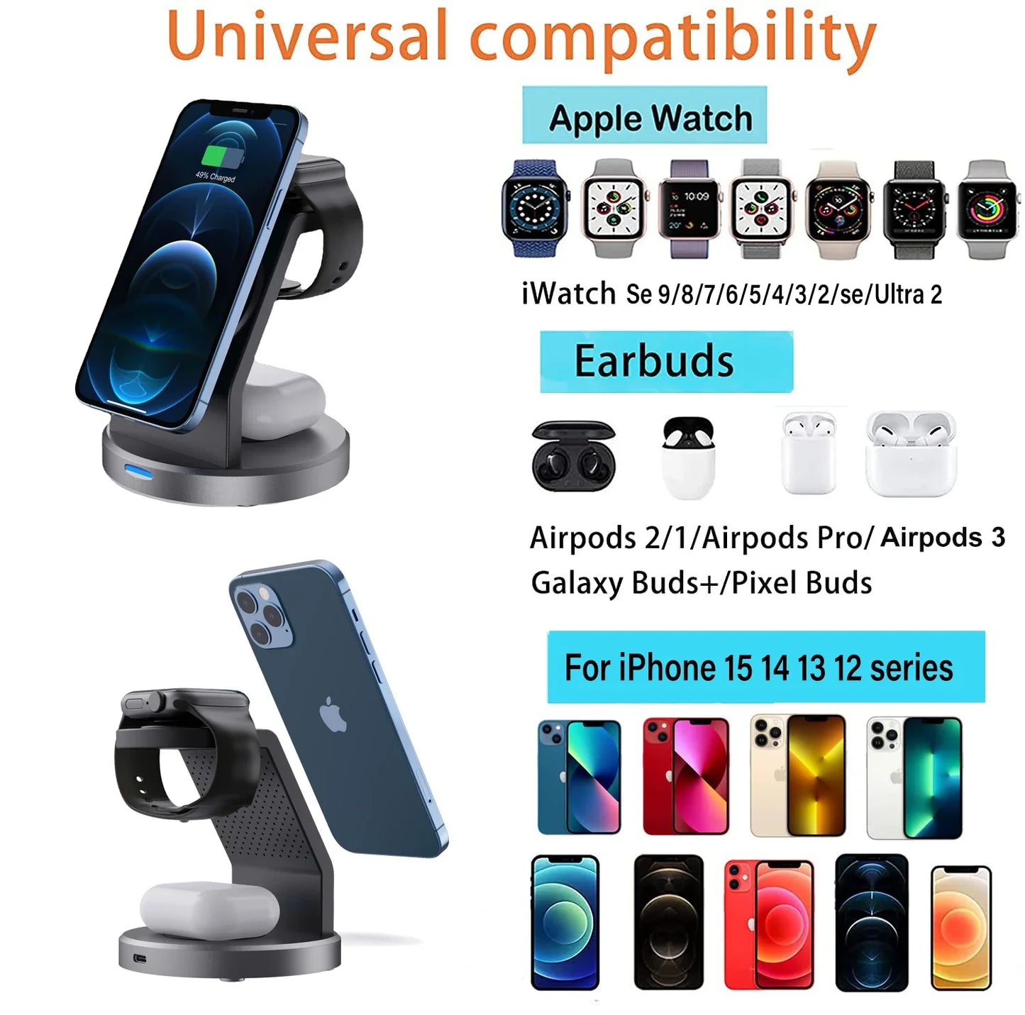 3-in-1 Wireless Charging Station