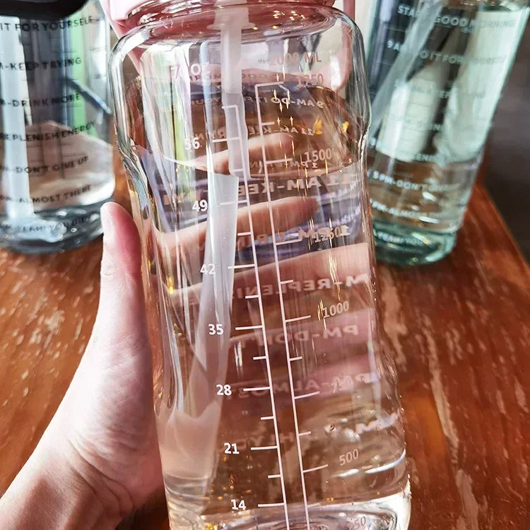 Motivational Water Bottle with Time Marker
