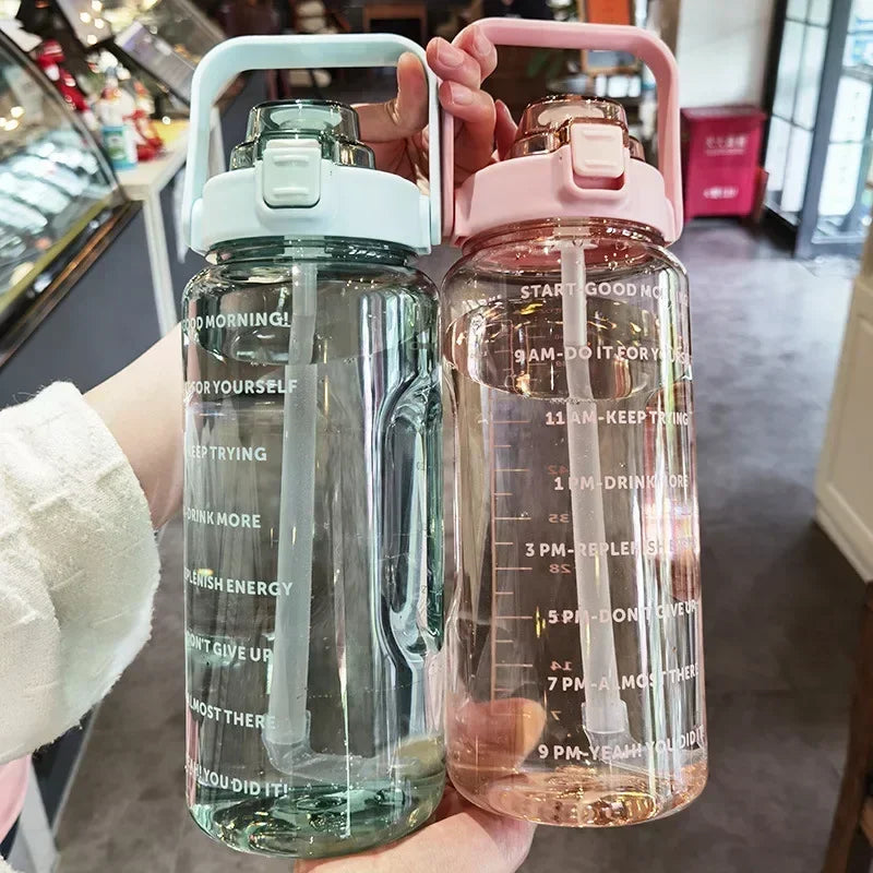 Motivational Water Bottle with Time Marker