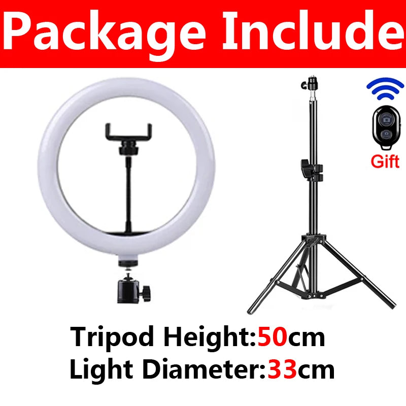 LED Ring Light with Tripod Stand