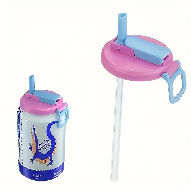 Silicone Can Lids with Straw — 4 Pack