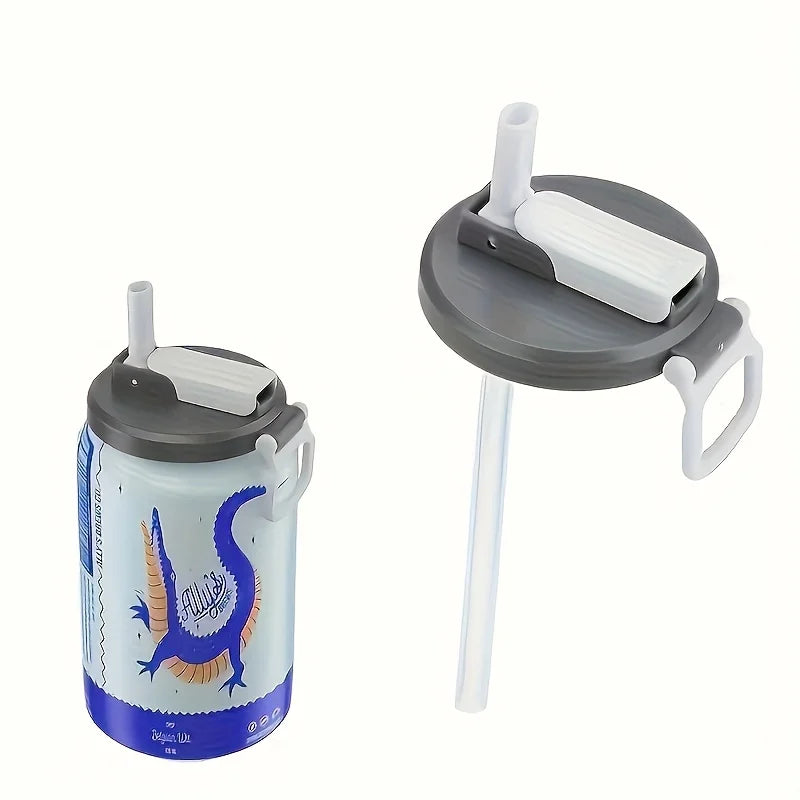 Silicone Can Lids with Straw — 4 Pack