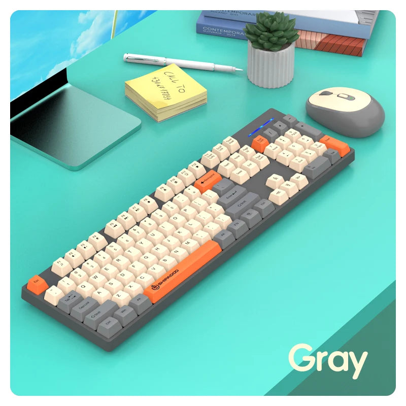 Silent Wireless Keyboard and Mouse Combo