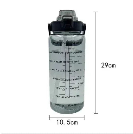 Motivational Water Bottle with Time Marker