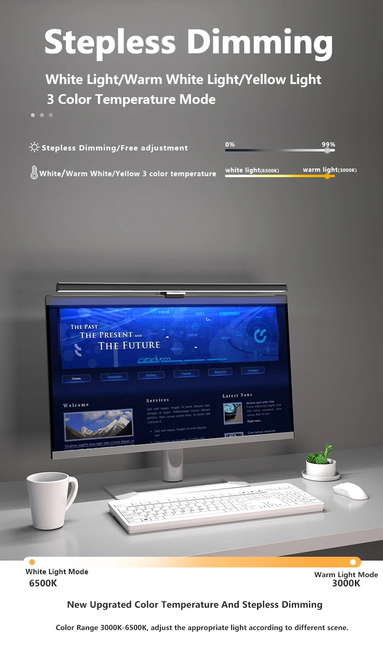 Monitor Light Bar — LED Desk Lamp