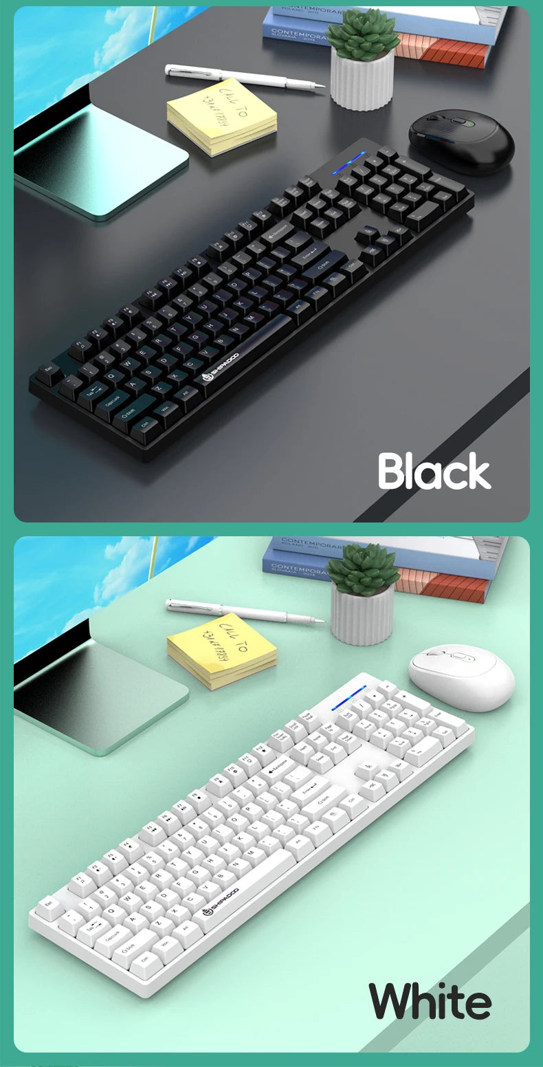 Silent Wireless Keyboard and Mouse Combo