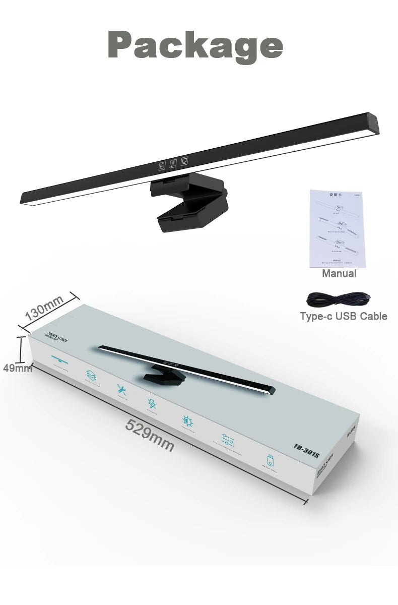 Monitor Light Bar — LED Desk Lamp