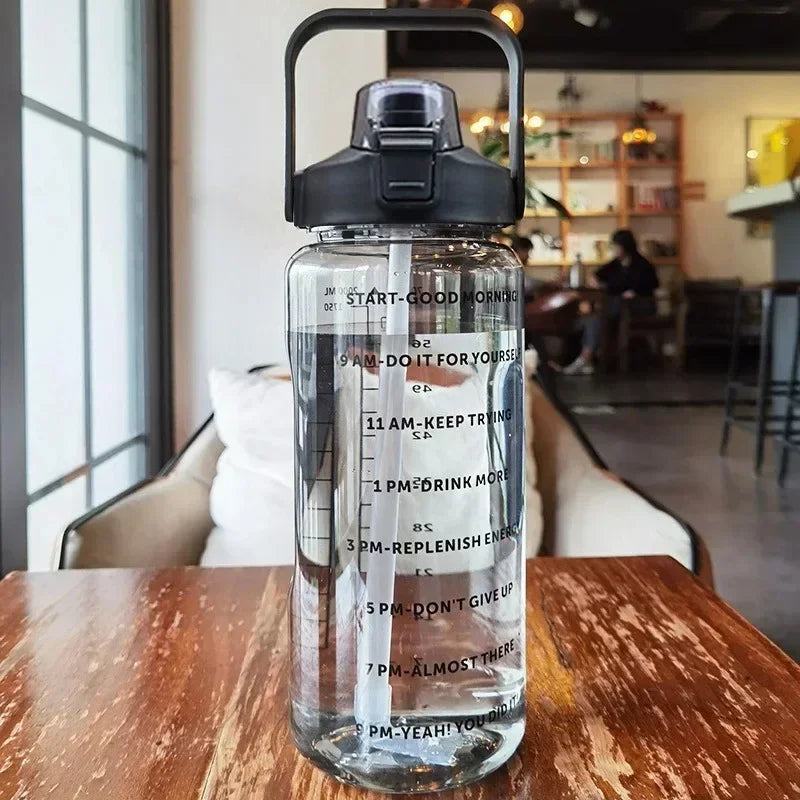 Motivational Water Bottle with Time Marker