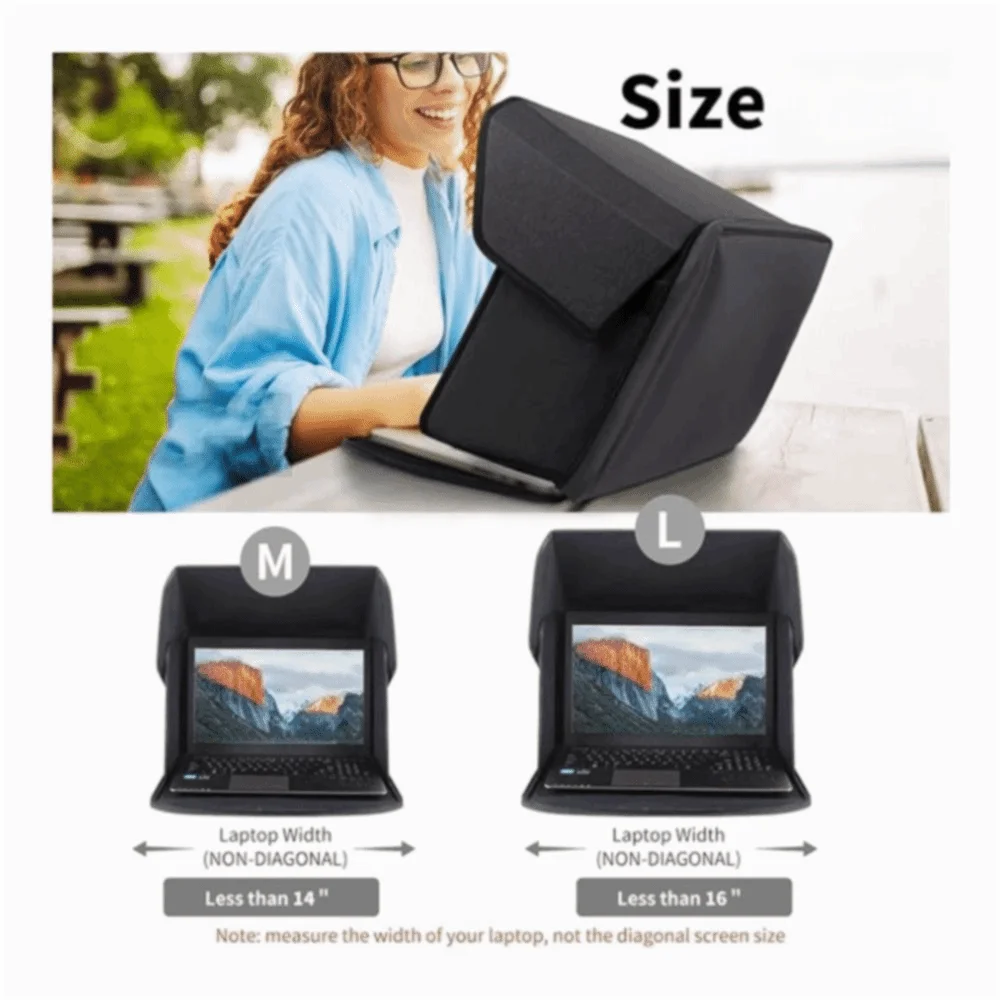 Foldable Laptop Sun Shade Hood