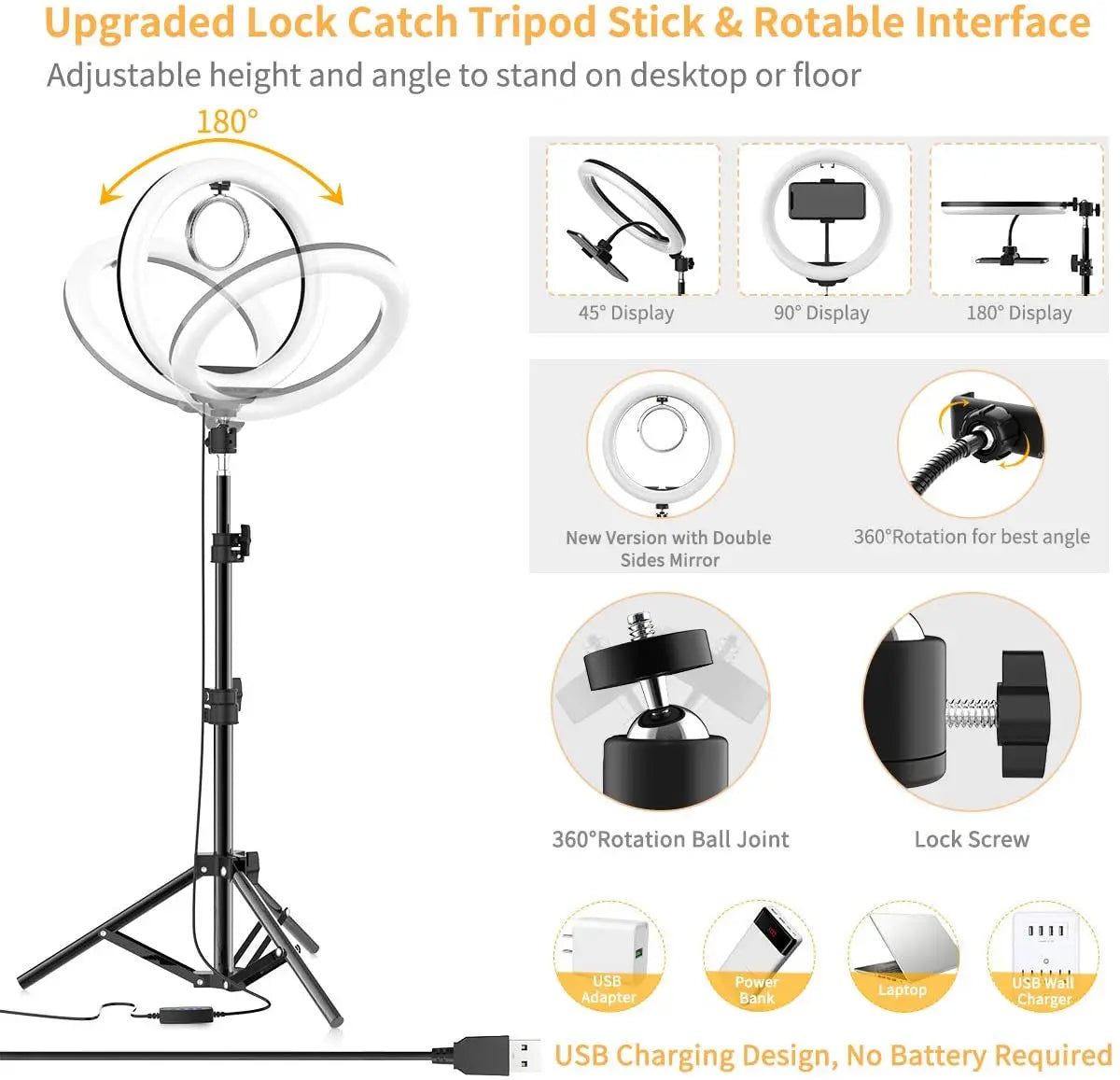 LED Ring Light with Tripod Stand