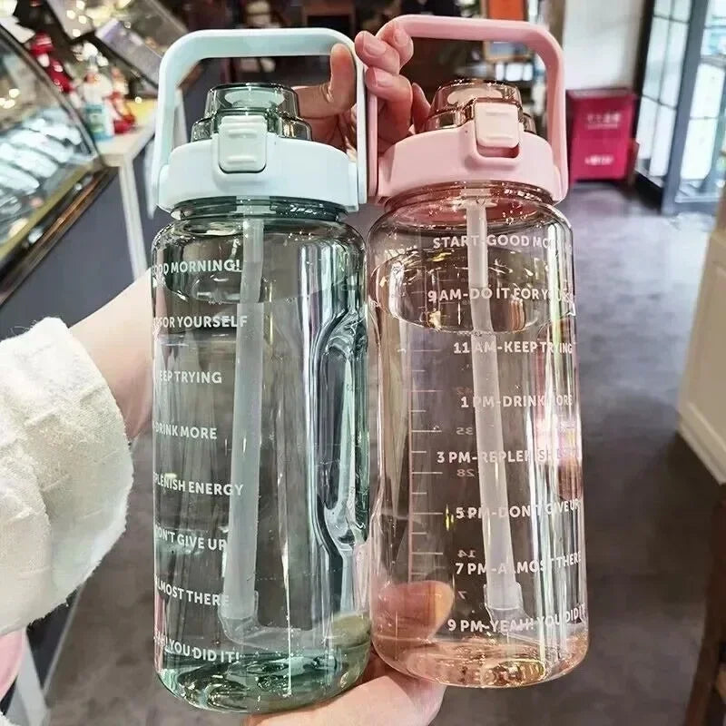 Motivational Water Bottle with Time Marker