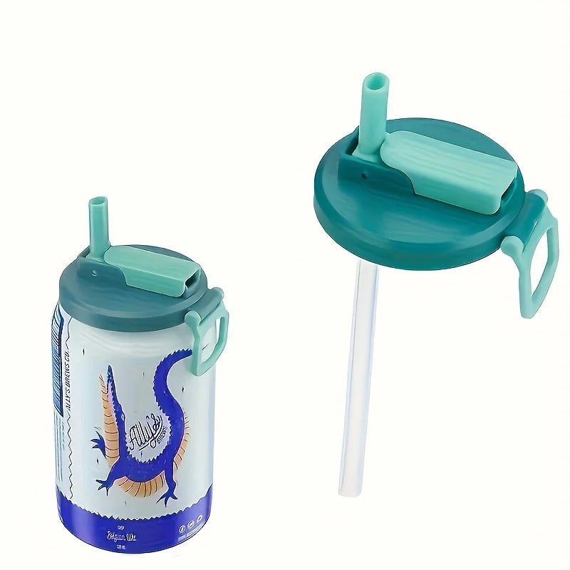Silicone Can Lids with Straw — 4 Pack